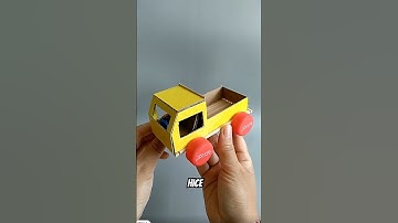 El Mejor AUTO de JUGUETE hecho con CARTON y a MANO 🚛😱#diy #hack #tips #craft #manualidades #arte