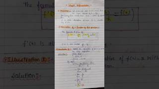 Differentiation by first principle