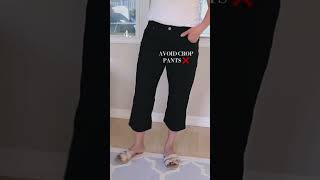 BEST and WORST pants styles for short legs😅 #shorts