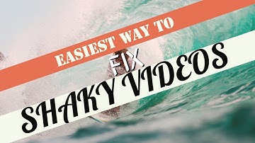 Easiest Way To Stabilize SHAKY Videos !