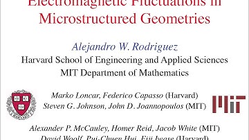 DOE CSGF 2011: Understanding electromagnetic fluctuations in microstructured geometries