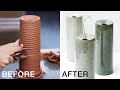 Making Tall Pottery Vases from Beginning to End