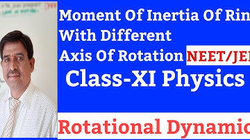 MOMENT OF INERTIA OF RING WITH DIFFERENT AXIS OF ROTATION |ROTATIONAL  DYNAMICS | NARASIMHA RAO SIR
