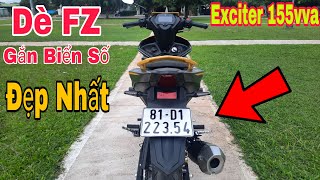 Exciter 155vva gắn dè biển số loại nào đẹp..? Dè FZ cho Exciter 155vva 2021 Đẹp Nhất