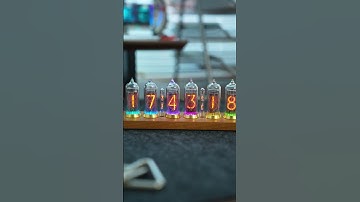 Nixie Tube Clock | smart glow tube clock digital vacuum #nixie #desktopsetup #gadgets #explore