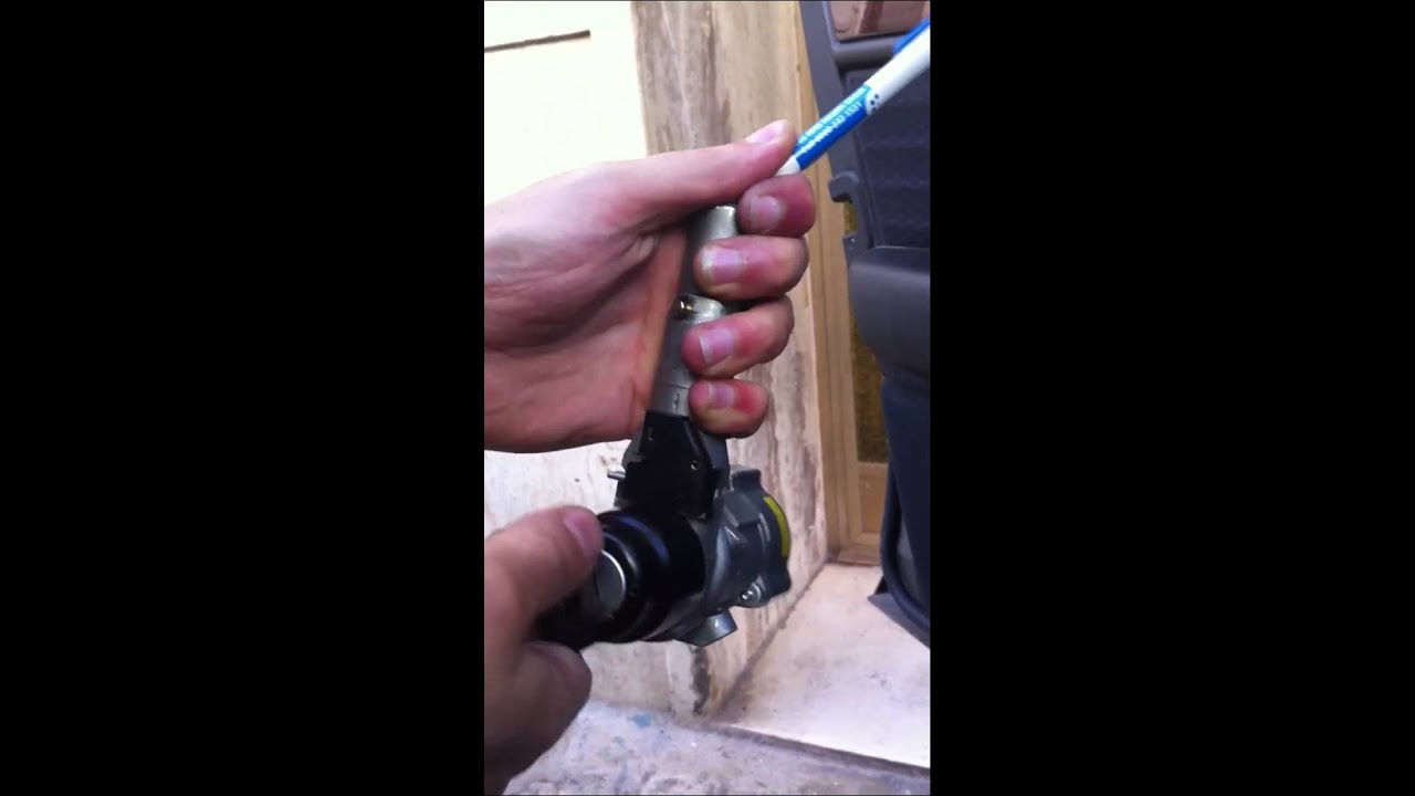W124 steering lock pin YouTube