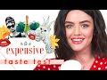 Lucy Hale Chews Her Gum So Loud, This is Basically an ASMR Video | Expensive Taste Test | Cosmo