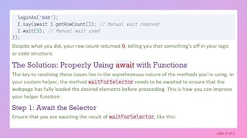 Fixing async/await Issues in CodeceptJS and Puppeteer: No More Manual Waits!