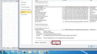 Excel: Enable Data Analysis