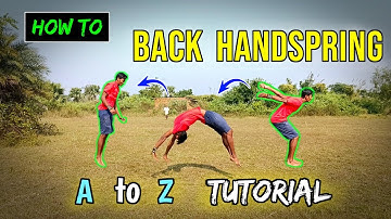 How To Do Back Handspring Alone / Back Handspring Tutorial With Easy Trick👍