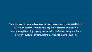 Famous what is the meaning of emulation Wealth