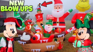 First Christmas Pirate Ship & Mickey Mouse INFLATABLE Blow Ups Walmart Home Depot  Broken Grinch?