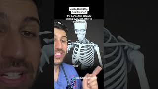 Just a Usual Day… As a Skeleton #anatomy The human skeleton is a marvel of biomechanical precision,