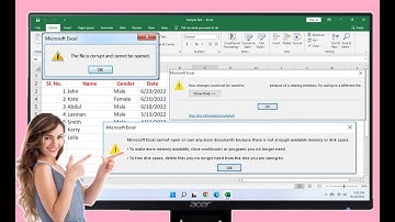 Fix All Error of MS Excel Not Saving, Not Opening, Sharing Violation, File Corrupted, No Memory