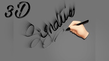 #idraw #Idraw #3d how to draw your signature in 3D||iDraw