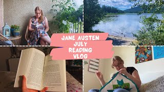 Jane Austen July Vlog | cozy crafty summer reading vlog