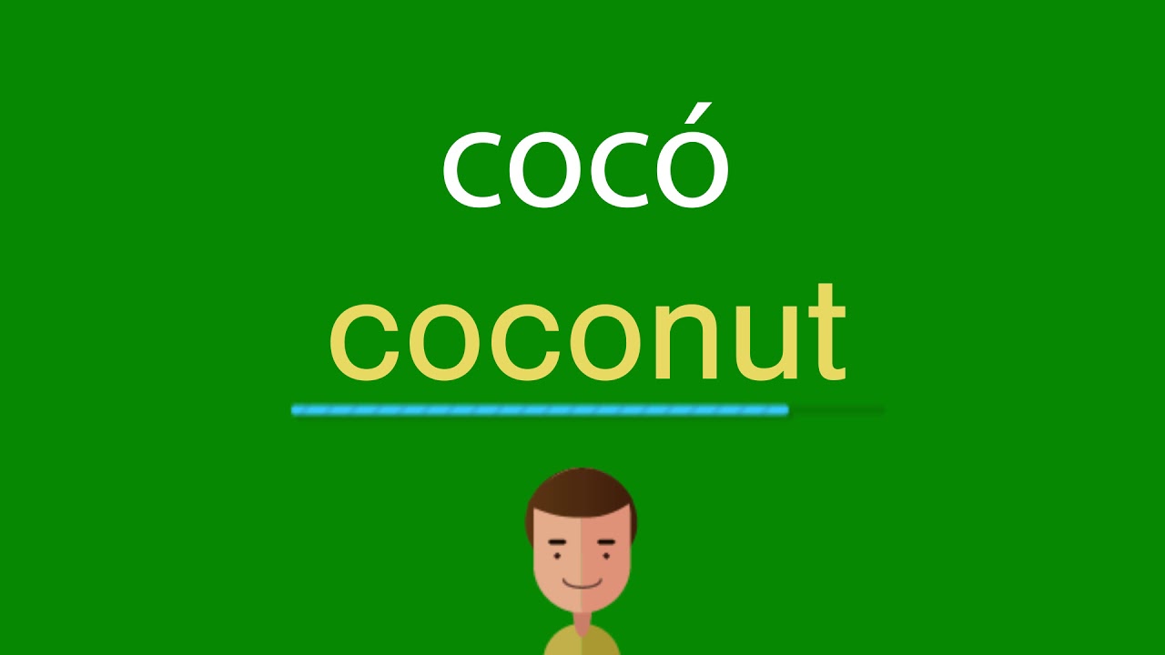 Como dizer cocó em inglês - YouTube