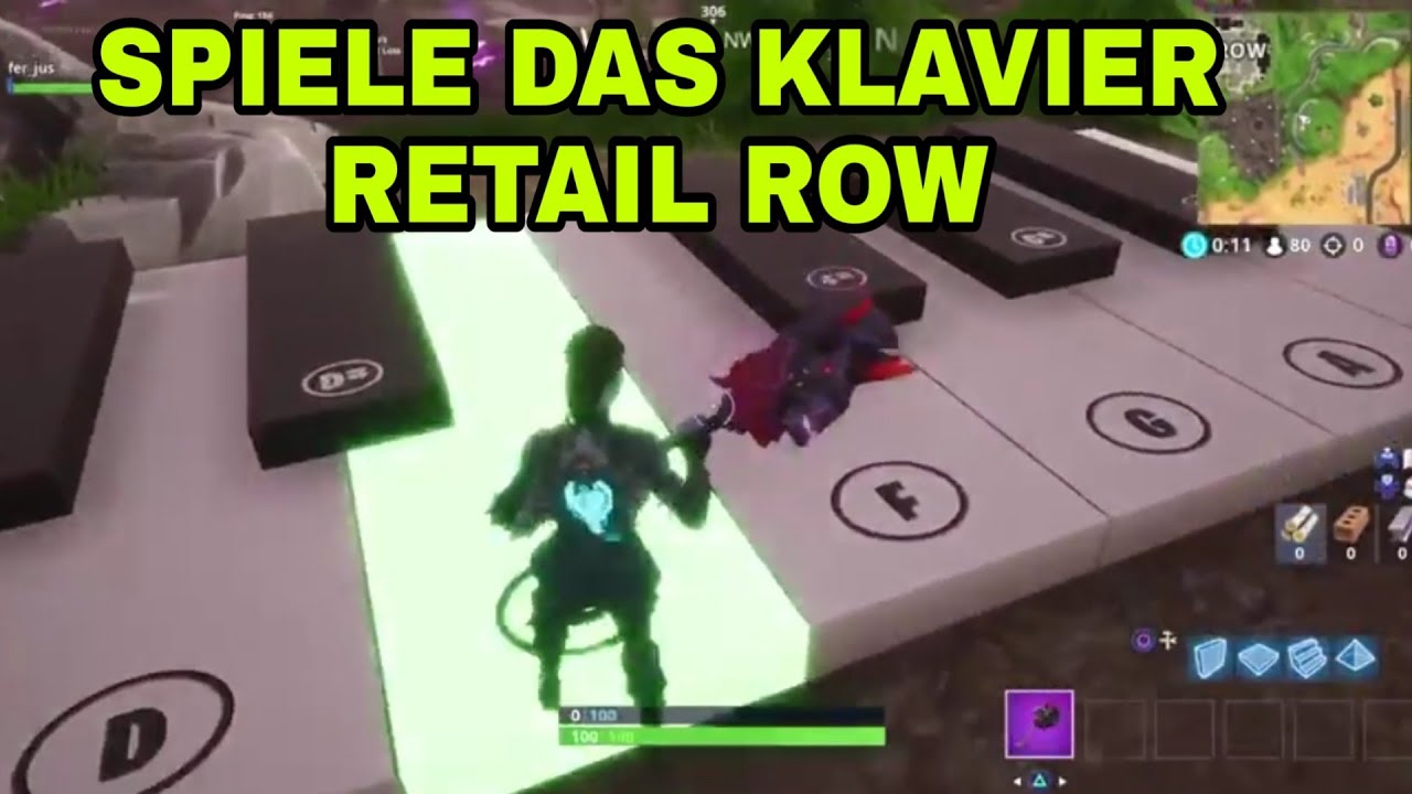 phase 4 spiele das notenblatt auf dem klavier in der nahe von retail row - notenblatt fortnite retail row