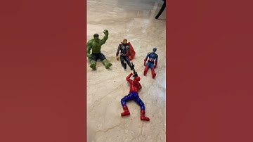 Spider man hulk live fire #trending #jcb #tractor #avengers #minitoys #dumper #toys