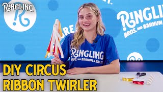 Diy Circus Ribbon Twirler Craft With Skyler  Easy Ringling Kids Tutorial