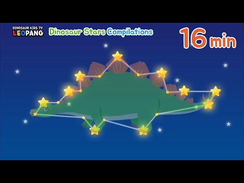 Dinosaur Stars Compilations 16min  - 공룡별찾기모음 16분ㅣleopang