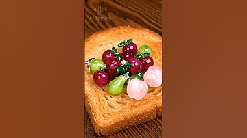 🥭🥝AI ASMR Spreading Glass Fruit on Toast #ASMR #Satisfying #SpreadingASMR #relaxingsound