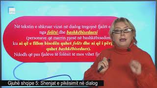 Gjuhë shqipe 5 - Shenjat e pikësimit në dialog