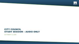 City Council Study Session - 10.12.26