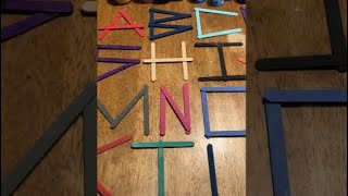How to Make a Popsicle Stick Alphabet!