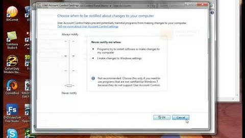How To Disable UAC .avi