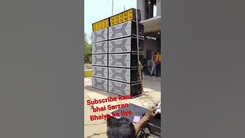 DJ Sarzen King had bass new setup Sk DJ DJ Sajan cabinet khatarnak look