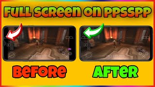 Play ppsspp games in full screen | Enable full screen on ppsspp screenshot 1