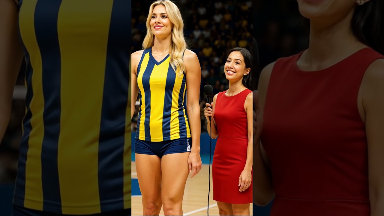 Volleyball Star and Reporter A Dynamic Post Match Interview! 