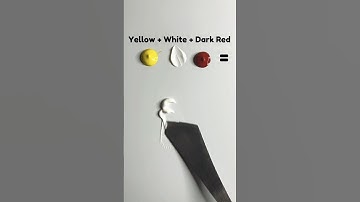 Make colors by mixing primary colors recipe 🟠⚪️🔴 #colormixing #satisfyingart #paintmixing #asmrart