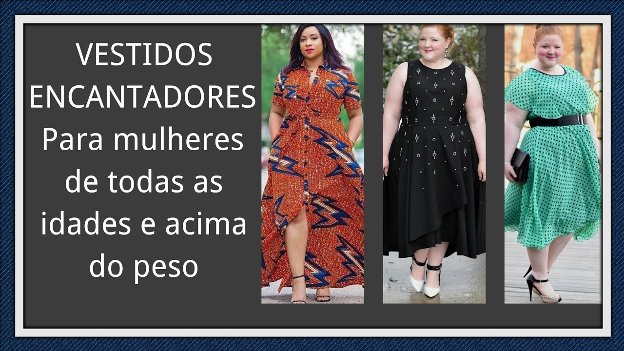 VESTIDOS PLUS SIZE- Para todas as idades - YouTube