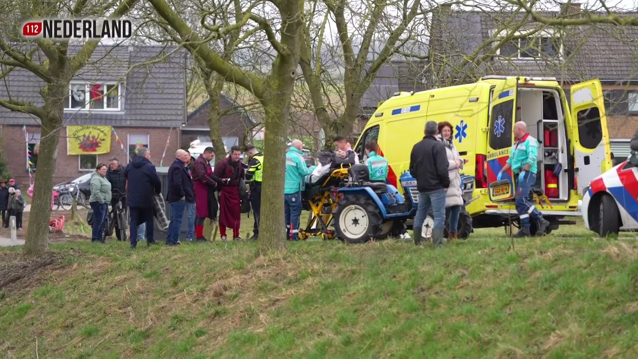 Ernstig ongeval tijdens carnavalsoptocht, traumahelikopter ter plaatse
