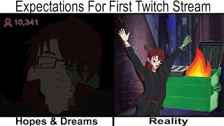 This Vtuber Predicts How His First Stream Will Go! #Shorts