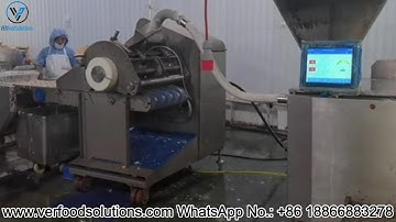 Sausage Filler Drum Forming Battering Preduster Tempura Battering Frying Line Delivering for USA