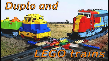 Lego and Duplo Trains