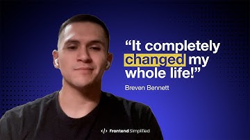 Frontend Simplified Review - How Breven went from bartending to working at big tech (Hubspot)
