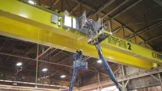 Expert Crane, 30 ton crane install, at Lansing Alro Steel