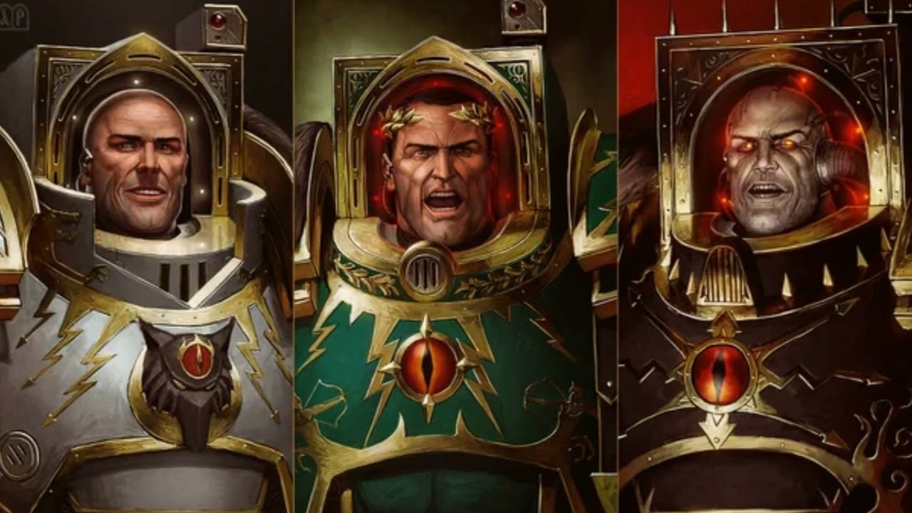 40k primarchs depicted by Dracula Flow