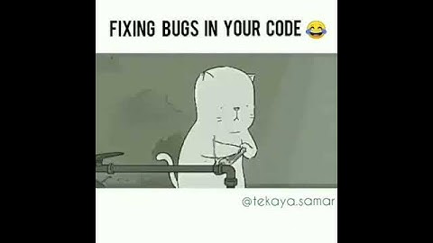 Fixing bugs funny video