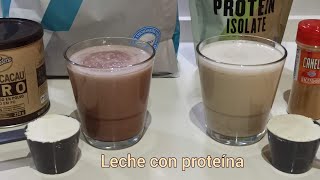 HACER LECHE CON PROTEÍNA COMO LA DE MERCADONA PERO MÁS BARATA. CON DIFERENTES SABORES.