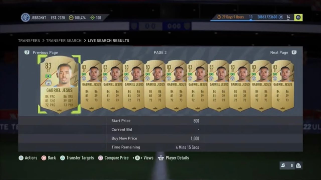 UNLIMITED COIN METHOD IN FIFA 22 ULTIMATE TEAM SNIPING FILTER