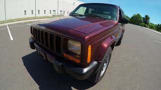 4K Review 2000 Jeep Cherokee Sport XJ 4WD Virtual Test-Drive and Walk around