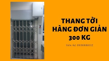 Thang tời hàng đơn giản 300 kg - Thang máy Hexacorp