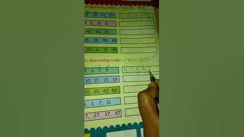 Class K.G M.Math class 2022 (P-42)Part-3