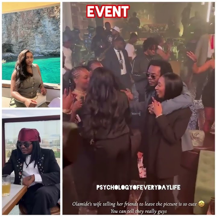 Olamid, his beautiful wife and her friends at Olamide breakfast album listening party