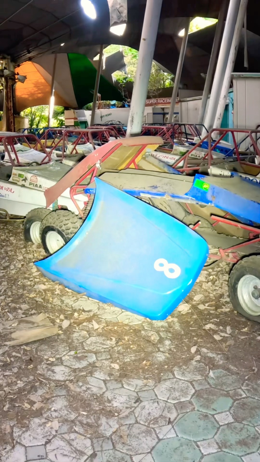 100 abandoned go-karts 🏎️🏁 discovered in the jungle